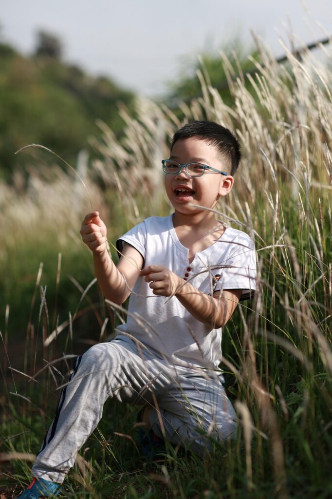boy, kid, child, young, playing, field, childhood, play, fun, happy, funny, outdoors